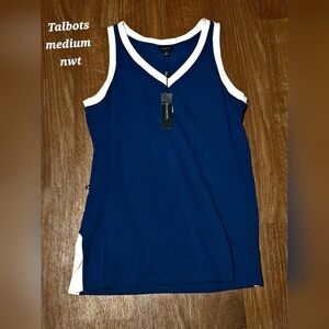 Medium Talbots Blue And White